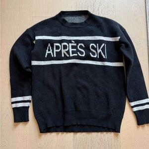 Après Ski Sweater | Size Small | Aspen Boutique Find/Black&White